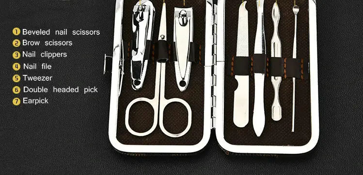 4 шт ножницы для ногтей набор Нержавеющая сталь ногтей Ножи маникюрный набор Rofessional маникюрный набор кусачки для ногтей ручной инструмент
