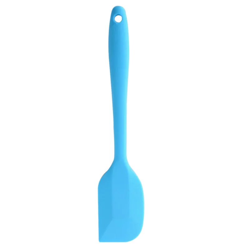 1PCS Kitchen Silicone Cream Butter Mixer Cake Brushes Baking Tool Kitchenware Butter Cake Spatula Mixing Batter Scraper Brush - Цвет: Y75 Blue
