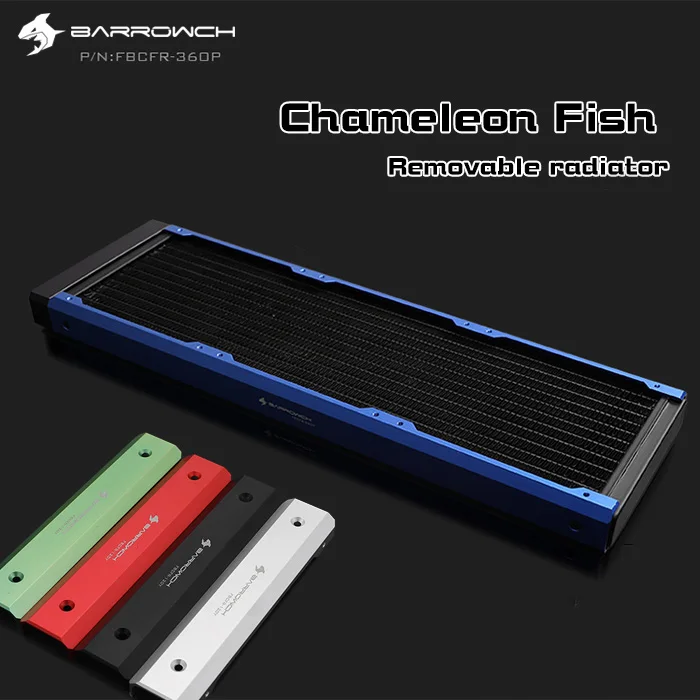 

Barrowch FBCFR-360, Chameleon Fish Modular 360mm Radiators, Acrylic/POM Removable Radiators, Suitable For 120mm Fans