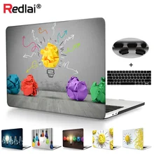 Чехол для Macbook New Pro retina 12 13 15 Touch bar A1989 креативный светильник, пластиковый жесткий чехол с принтом Air 13 A1466 New A1932
