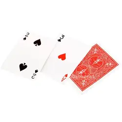 50 шт. Magic ultimate 3 три карты monte тыкать трюк Классический подсолнечника. magic карты кубики d21