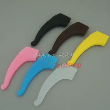 

10 pair /Lot comfortable ear hook Glasses-slip sleeve colorful silicone elastic sets of ear