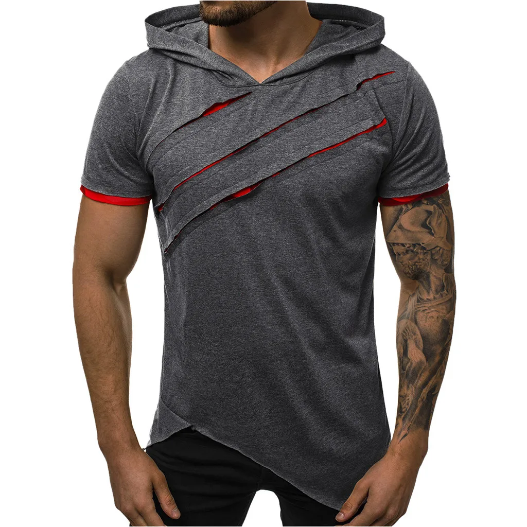 New Hooded Etnies T Shirt Mens Cutout Casual T-shirts Summer Skateboard Tee Boy Skate Tshirt Tops