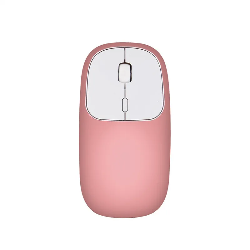 Rose Gold HIPERDEAL компьютерная периферийная беспроводная мышь перезаряжаемая Беспроводная металлическая Бесшумная оптическая мышь типа C для ПК для MacBook - Цвет: Rose Gold