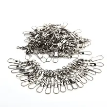 Gmarty 100 шт. рыболовный шарнир из нержавеющей стали, шарнирный шарнир, шарнирный замок, шарикоподшипник, карп, рыболовные крючки, защелки, комплект оснастки