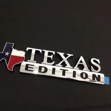 Эмблема «Texas Edition» эмблемы Longhorn флаг Премиум Хром для SUV Pickup логотип грузовика