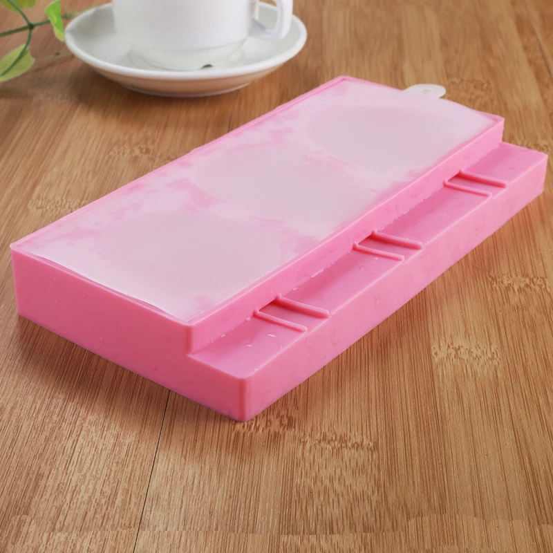 Homemade Silicone Cartoon Cute Ice Pop Molds Popsicle Molds Ice Trays Ice  Cream Maker Frozen Holder