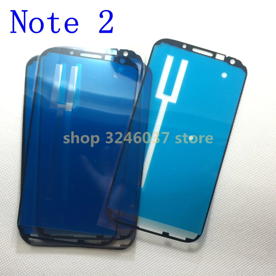 10 шт./лот для Samsung Galaxy note 2 N7100 ЖК-экран Tocuh передняя рамка 3 м клей двухсторонняя