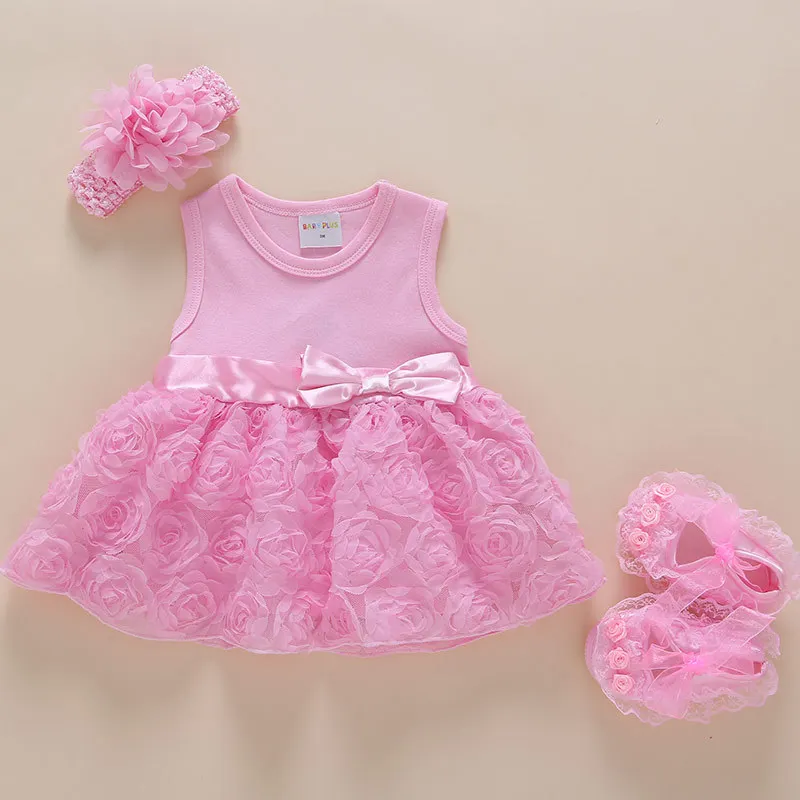 Summer NewBorn Baby Girl Dress Birthday party clothes Kids princess for