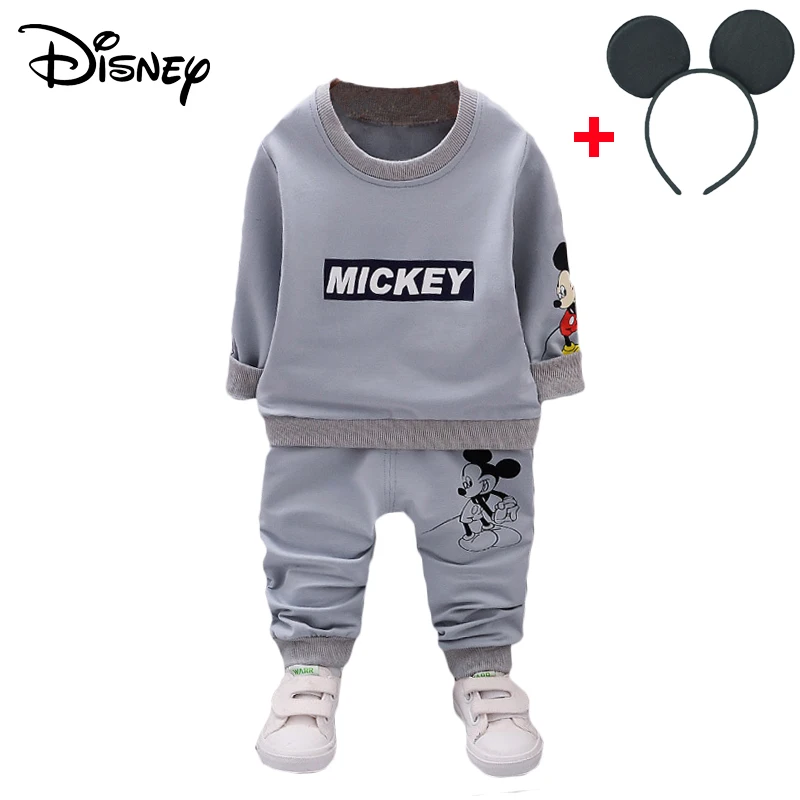 Disney Mickey Boy Clothes Cartoon Bear Long Sleeved T-shirt Tops Pants Baby Girl Outfits Infant Clothing Kids Bebes Jogging Suit HTB10ceTXZnrK1RjSspkq6yuvXXaC - Disney Mickey Boy Clothes Cartoon Bear Long Sleeved T-shirt Tops Pants Baby Girl Outfits Infant Clothing Kids Bebes Jogging Suit