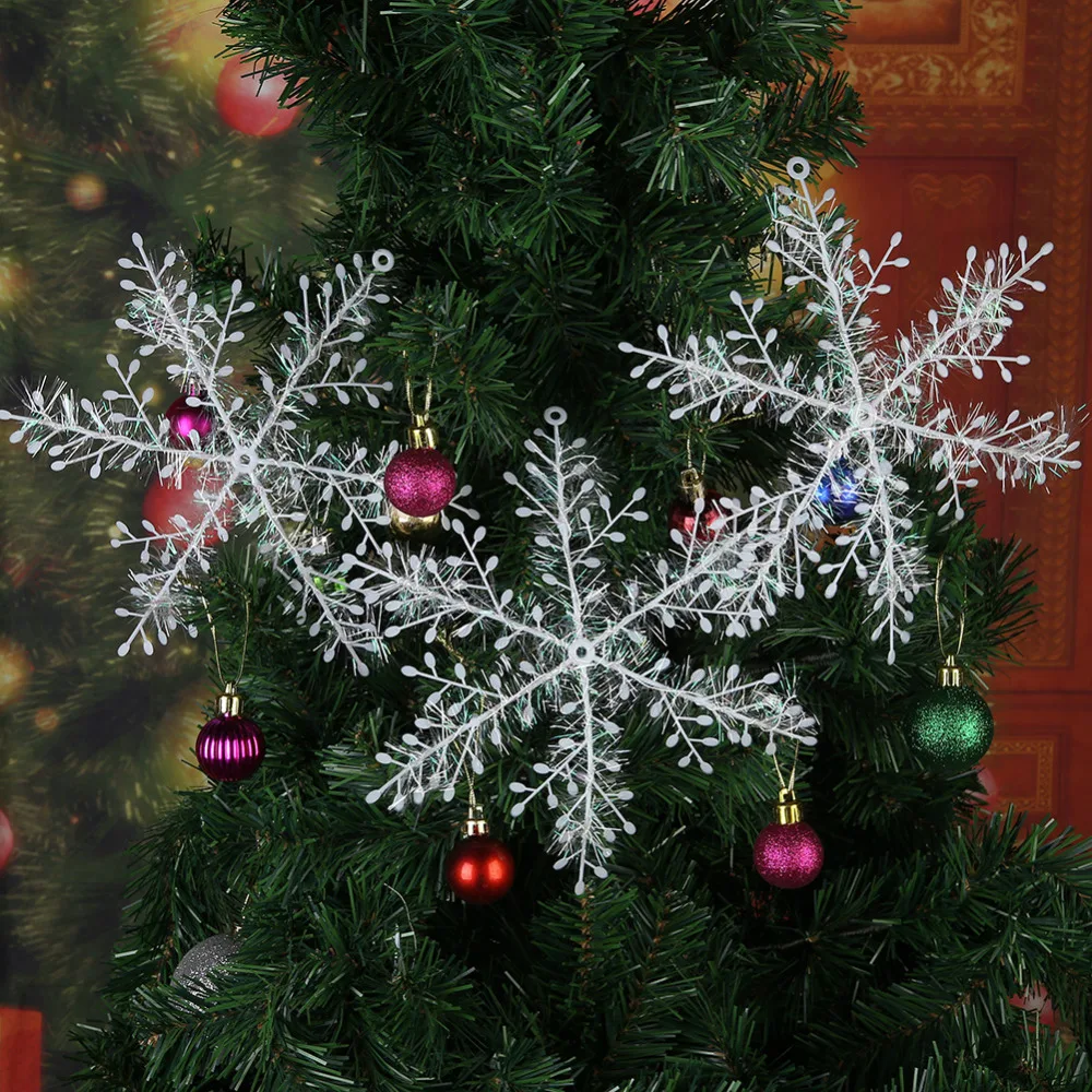 3 шт. снежинки Рождественская елка Висячие украшения Рождественские украшения для дома зимний Декор Свадебные украшения для вечеринки Navidad