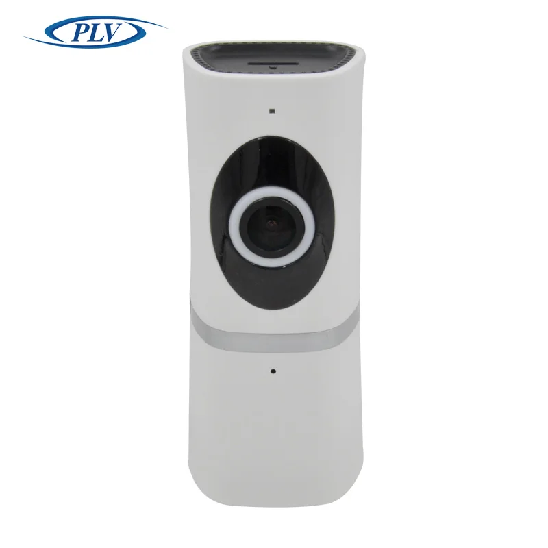 PLV-102W 180 Degree Mini Wireless WiFi IP Camera 720P HD Fisheye Micro SD Wireless Network Audio Surveillance Night Vision Cam