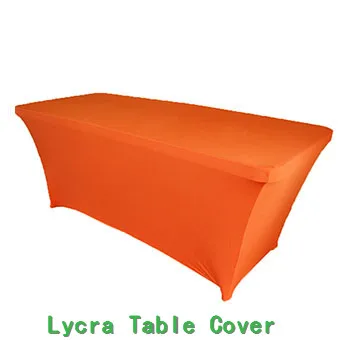 

Rectangular Table Cover Spandex/Lycra Fabric Tablecloth Stretch Bar Bistro for Wedding party Home Decorations