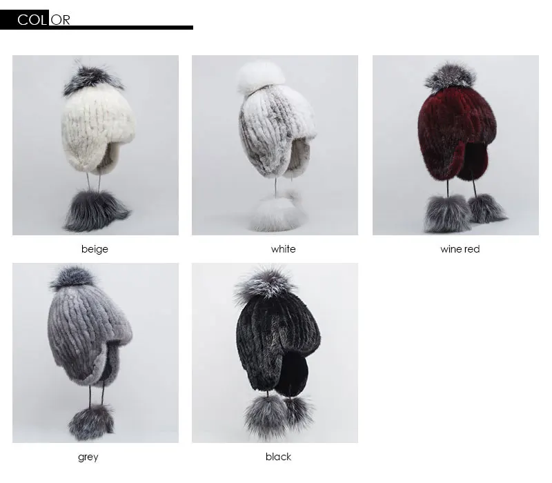 Pudi HF7042, зимняя шапка, новинка, шапка из меха норки, модная, милая, Серебряная лиса, MAO qiu, дизайн, различные цвета на выбор