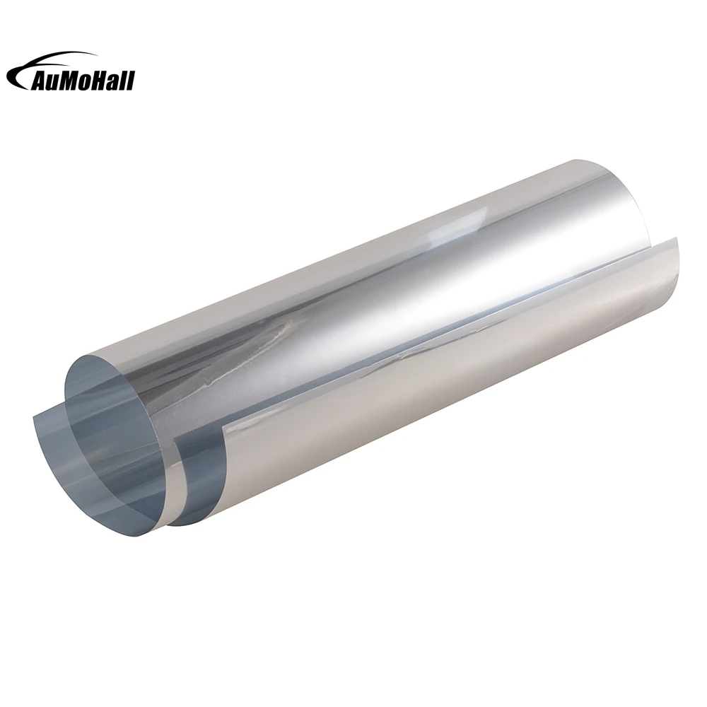 

Silver Auto Side Window Tint Solar Films Car Film Home Scratch Resistant Membrane 0.5*3M