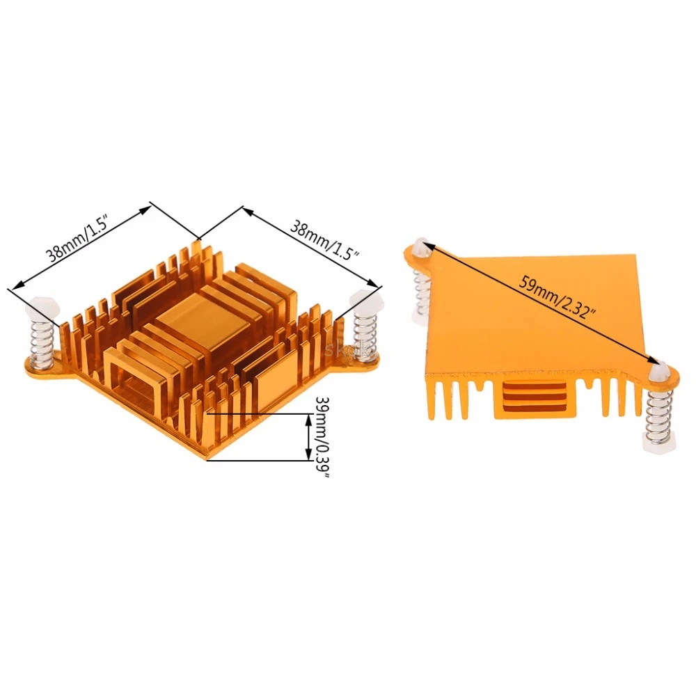 

Aluminium Heatsink Cooling General Radiator For Northbridge Southbridge Chipset F02 19 dropship