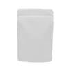 Various Sizes 50pcs Matte Green/ Blue/ Gold/ White/ Black Aluminum Foil Plastic Ziplock Packaging Bags Stand Up Zip Lock Pouches 4