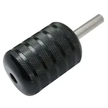 5 шт. 35 мм насадки для тату из алюминиевого сплава черная рифленая ручка с задним стержнем для машинка для татуажа пистолеты боди-арт на продажу TG-261