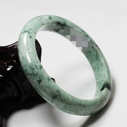 

839 Beautiful Certified Grade "A" Natural Green Jadeite Jade Gems Bangle Bracelet