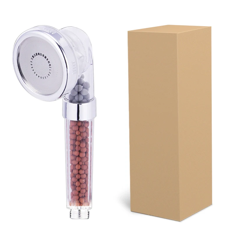 clear box Zhang Ji SPA ручная душевая головка 3 режима экономии воды высокого давления ванная комната насадка для душа из АБС спринклерная круглая душевая головка - Цвет: clear box