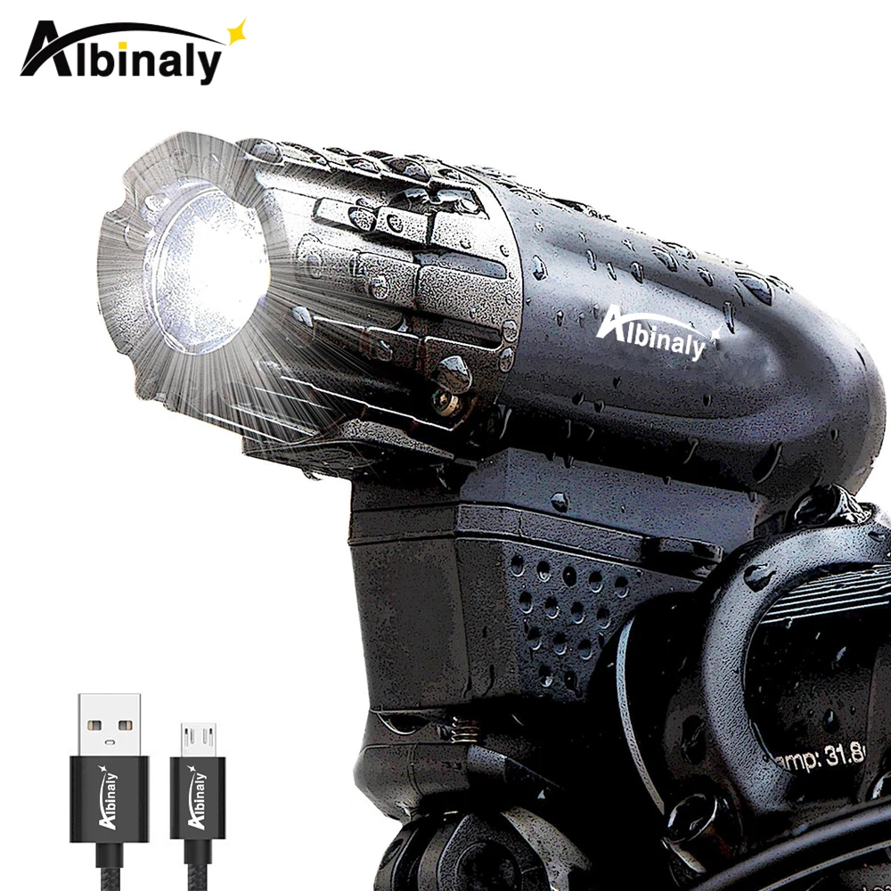 USB Rechargeable Bicycle Light Set Powerful Lumens Bike Light Headlight