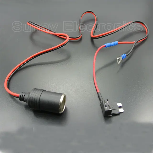 1M 1.5mm2 Car Cigarette Cigar Lighter DC12V Extension ATC Fuse Tap