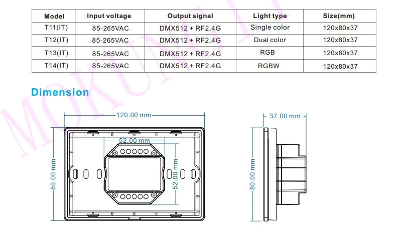 Сенсорная панель 4 зона, RGBW DMX512 Master& RF пульт дистанционного управления T14(IT) RGBW кольцо DMX512 панель управления и RF2.4 пульт дистанционного управления