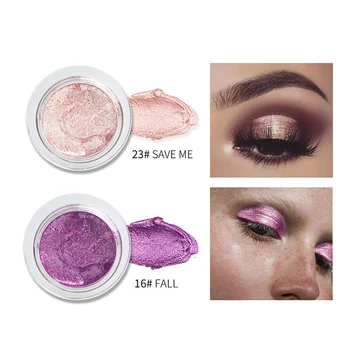 

QIBEST 25 Color Jelly Eye Shadow Wet Gel Cream Sexy Monochrome Shimmer High Light Brightening Make Up Concealer TSLM1