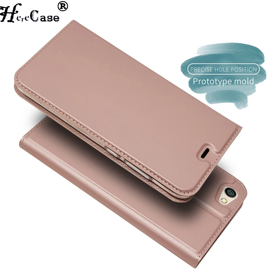 Роскошный Магнитный флип чехол HereCase для Xiaomi Redmi Note 5a Prime Pro 16 Гб/32 ГБ кожаный