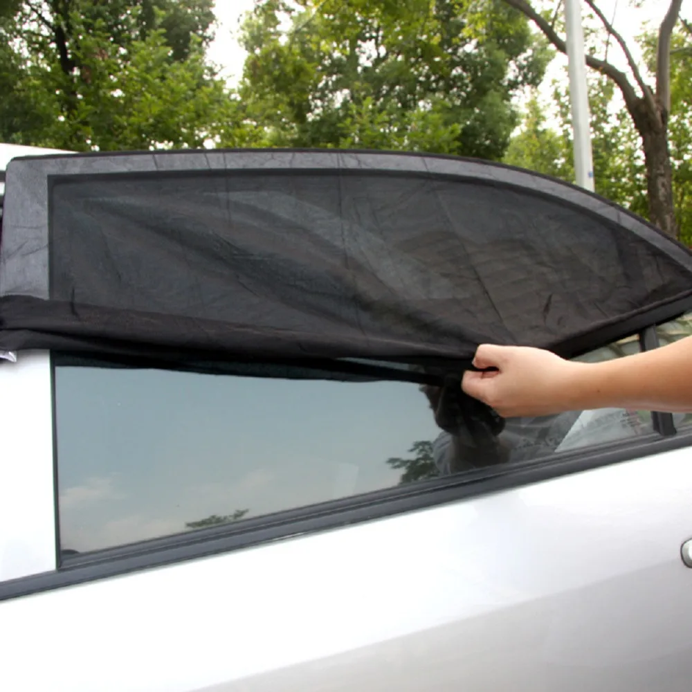 TIROL T11724c 2 шт. сетки УФ-защита Универсальный окна автомобиля задняя дверь \ боковые зонтики путешествия ребенка Размеры L 113*51 см