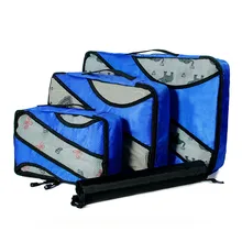 3 шт./компл. нейлоновый дорожный пакет кубики набор Органайзер багажные сумки большой емкости водонепроницаемая ручная Сортировка одежды Bolsa