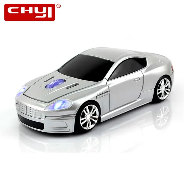 Best Price CHYI Wireless Mouse Sports Car Mouse Gaming 2.4Ghz Optical Mouse Car Mause for PC Laptop Computer Gamer Mice with USB Receiver
