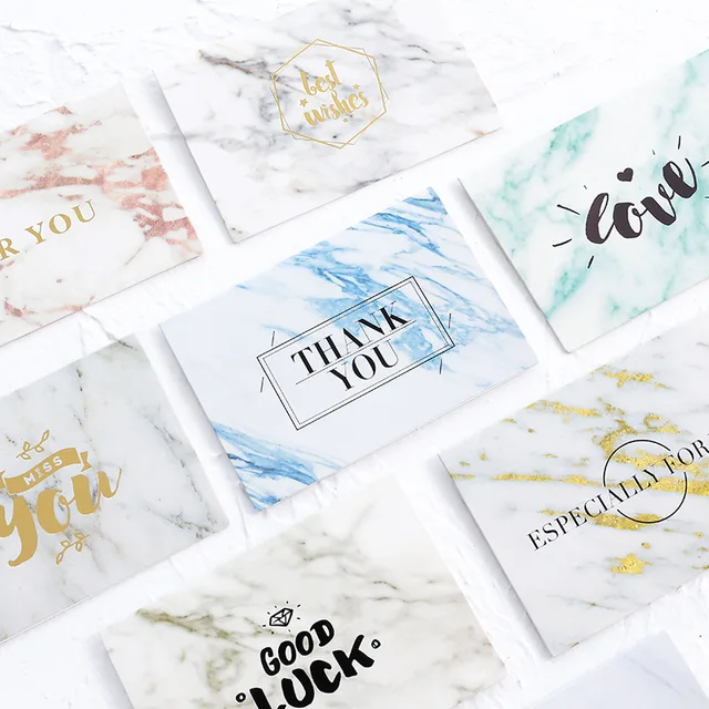40pc lot marble retro thanksgiving day business wish festival greeting card business
