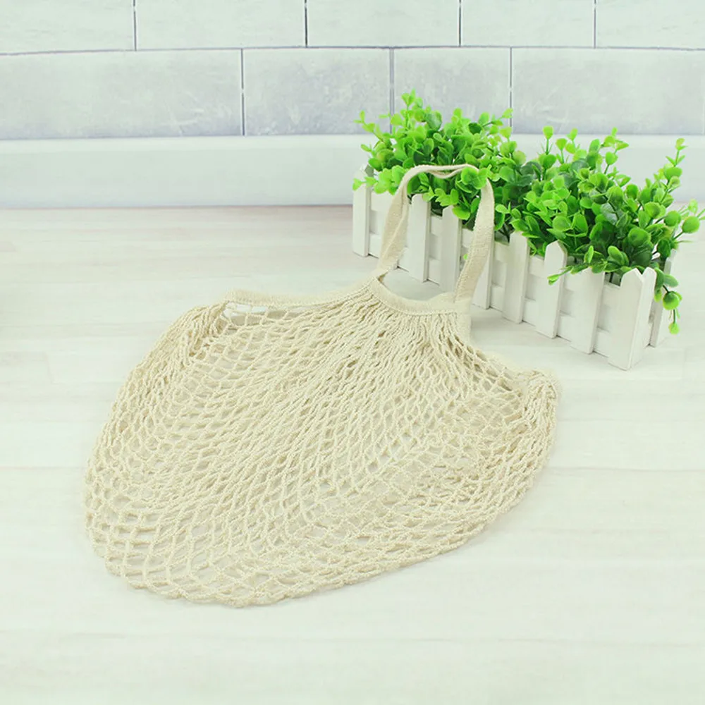 

Mesh Net Turtle Bag String Shopping Bag Reusable Fruit Storage Handbag Totes Women Shopping Mesh Bag Shopper Bag 32 * 38 * 15cm