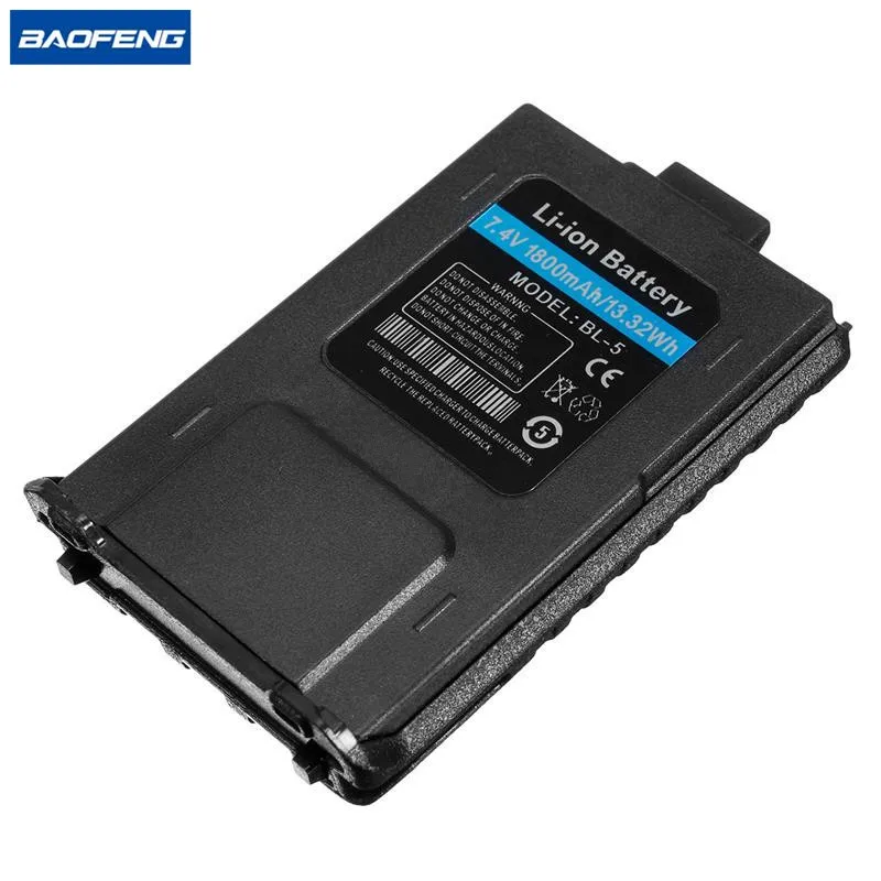 BAOFENG UV-5R BL-5 7.4V 1800mAh Li-ion Battery For Baofeng Walkie Talkie UV-5R UV-5RA UV-5RE Series Two Way Radio