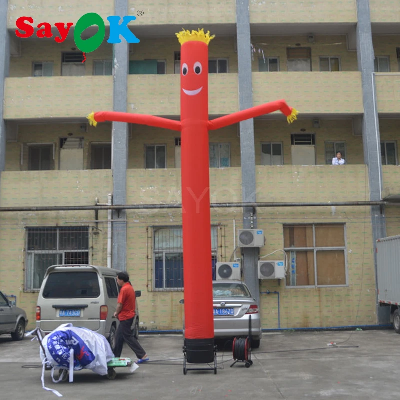 5 メートル 16 4ft 背ミニ赤エアダンサーインフレータブルスカイダンサーチューブ人形セットと送風機 Set Set Redset Sky Aliexpress