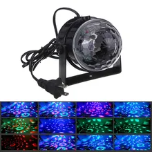 ИК-пульт RGB LED Кристалл магия вращающийся шар свет этапа Красочный KTV DJ Микшеры партия световой эффект ЕС /US/UK plug