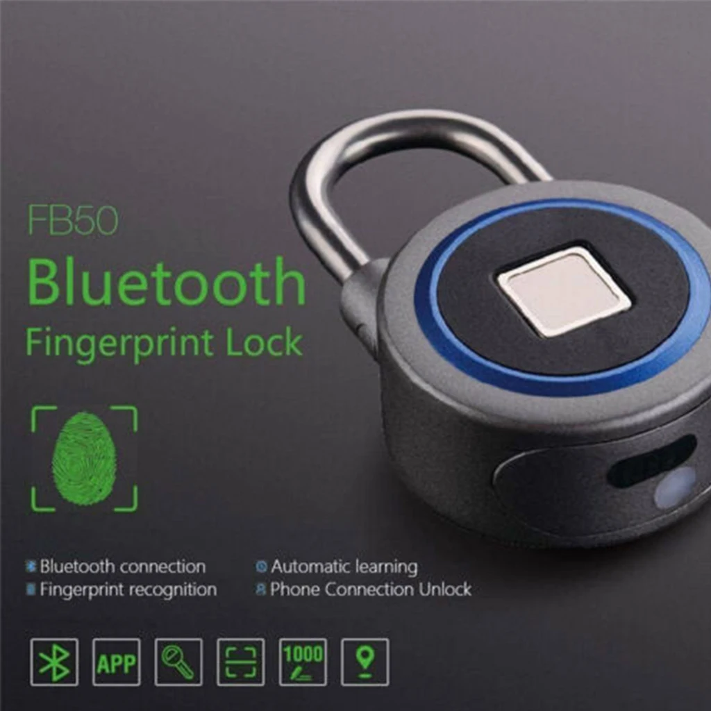 Блокировка отпечатков пальцев Bluetooth умный электрический дверной замок водонепроницаемый портативный Противоугонный IOS Android APP управление дверной мешок замок