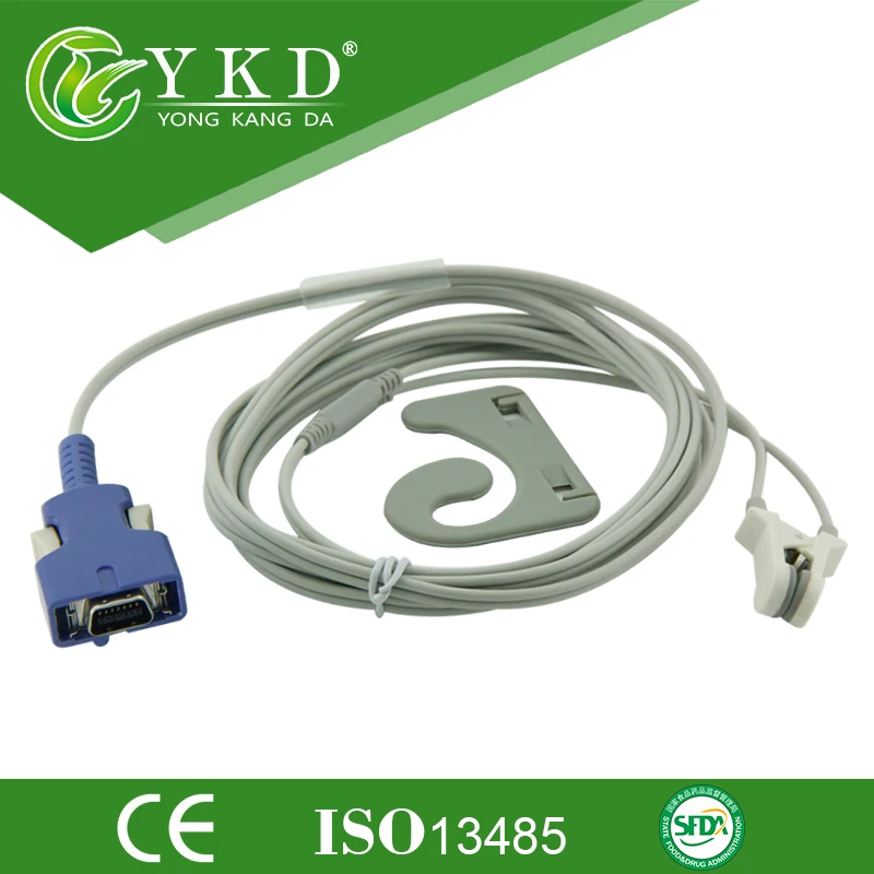 

3 Meter Direct Resuable Adult Ear Clip SpO2 Sensor 14Pin