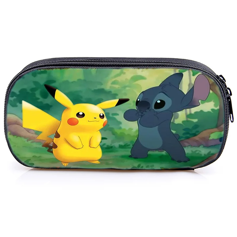 Pikachu Как приручить дракона женщин косметички пенал косметичка стежка для молнии Коробка для хранения из полиэстера на заказ