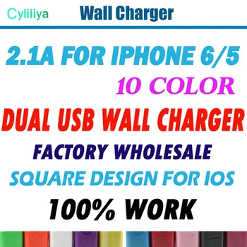 

2A Square Dual Wall US Plug Dual USB AC Power Adapter Wall Charger 2 Ports For All Phones iPhone Samsung HTC LG 10pcs/lot