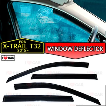 

Window deflector for Nissan X-Trail T32 2015- car window deflector wind guard vent sun rain visor cover car decor