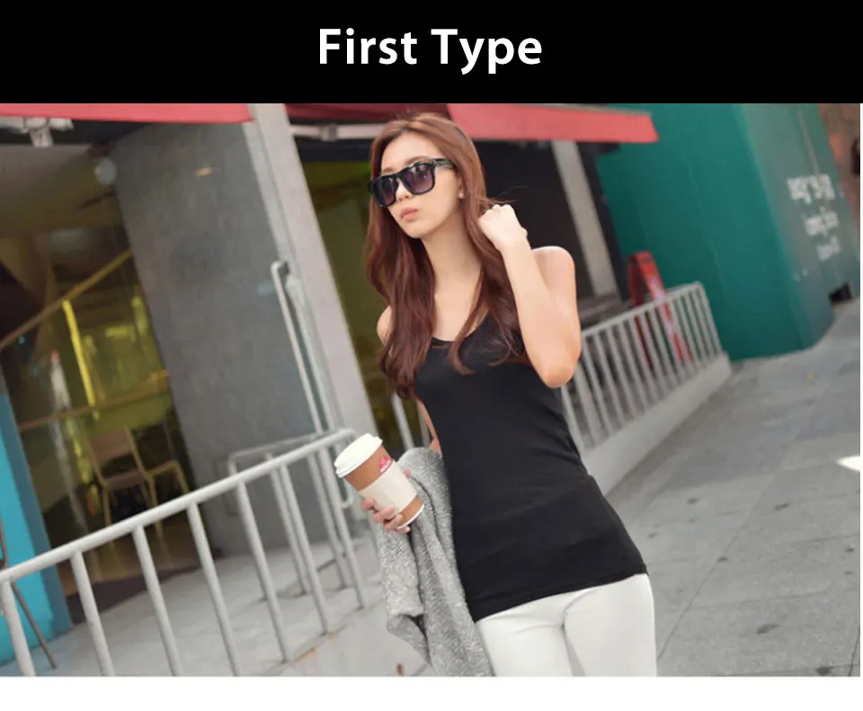 Strap vest cotton summer fine thread vest vest Y-line camisole vest jacket cotton (1)