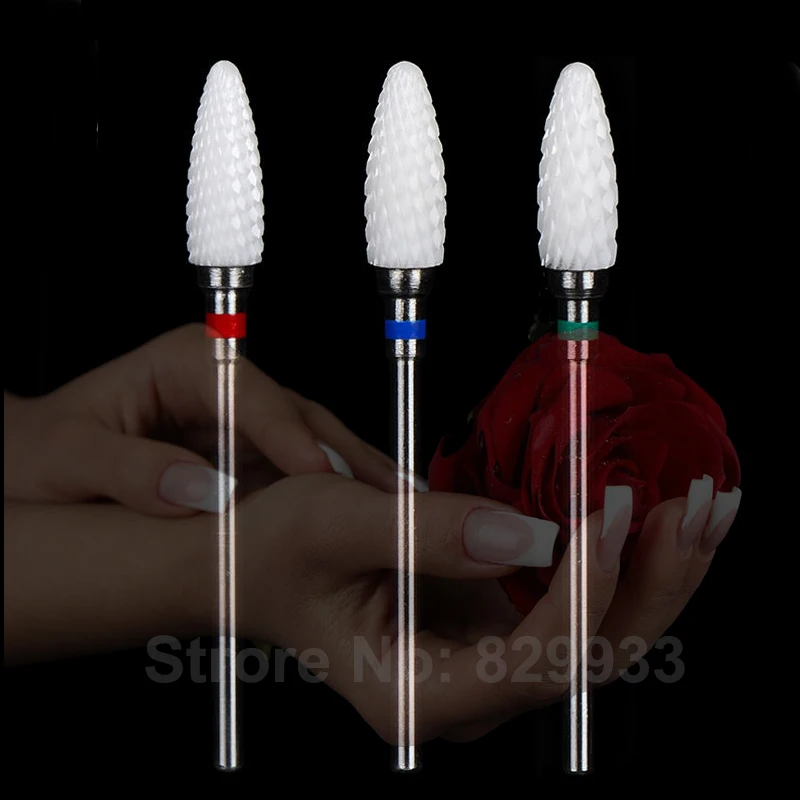 

Free Shipping New Foot Cutter Nail Drill White Ceramic Bit For Chiropody Podiatry Manicure Nail Art Salon Cuticle Clean Polisher