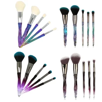

5pcsFive new diamond makeup brush set 4 color optional multi-function beauty make-up appliances dazzle colour makeup brush
