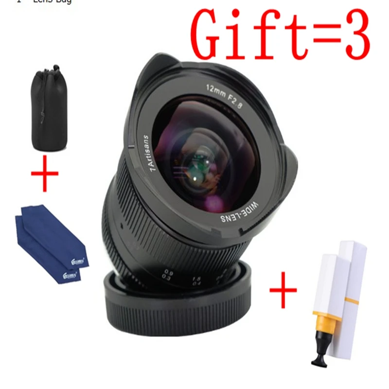 

7artisans 12mm f2.8 Ultra Wide Angle Lens for Sony E-mount APS-C Mirrorless Cameras A6500 A6300 A7 Manual Focus Prime Fixed Lens
