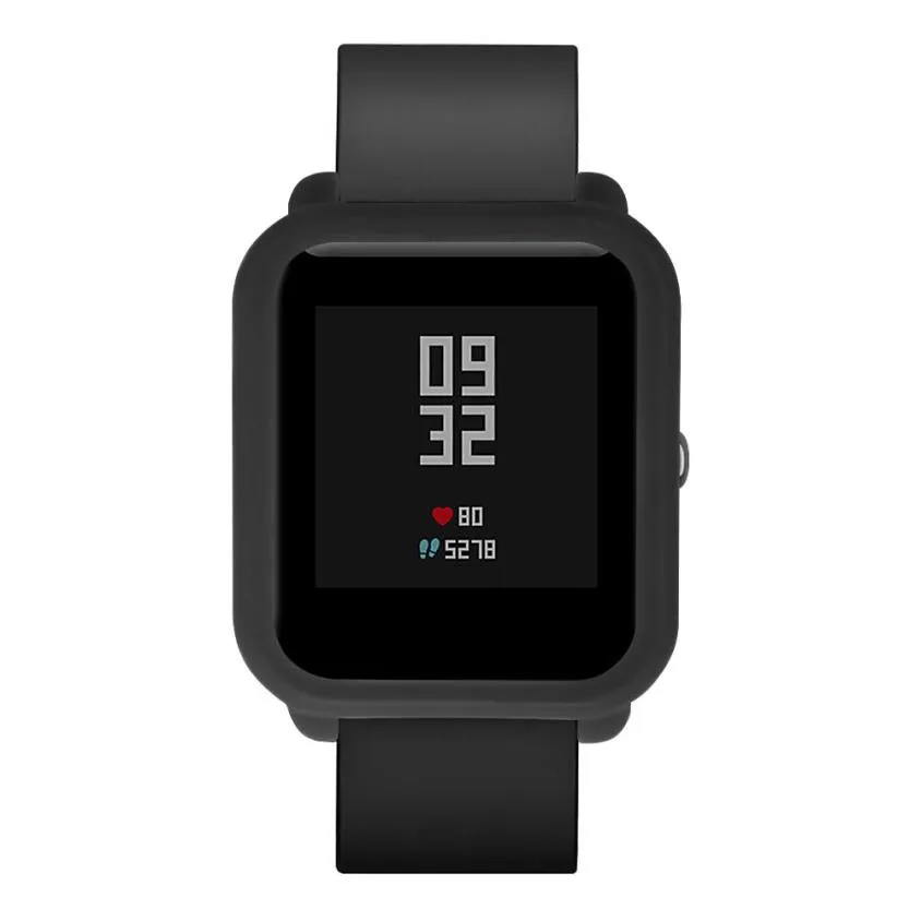 Soft TPU Protection Silicone Full Case Cover For Huami /Amazfit /Bip /Youth Watch wearable devices fitness bracelet relogio