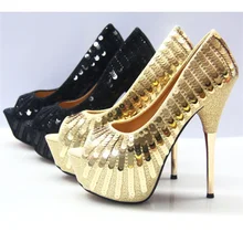2019 summer and autumn new fish mouth pumps high heel sequins female sandals sexy water platform wedding shoes women цена 2019 summer and autumn new fish mouth pumps high heel sequins female sandals sexy water platform wedding shoes women цены онлайн