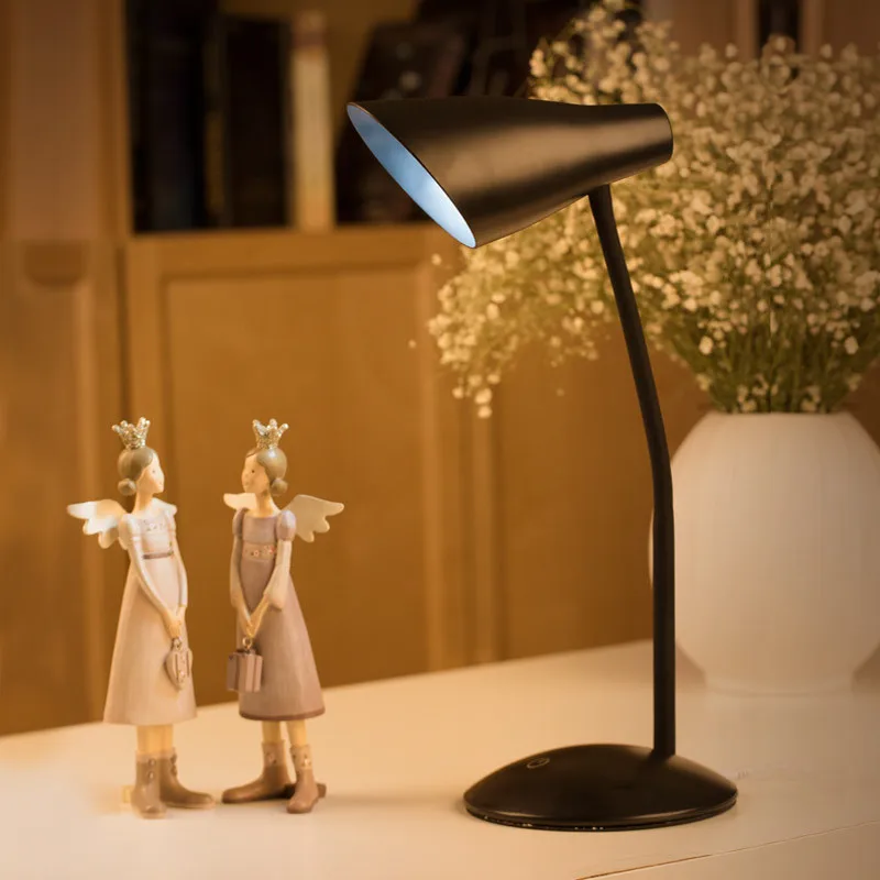 Современный складной светодиодный настольный светильник USB Перезаряжаемый Настольный для обучения лампа детская прикраватная лампа для чтения свет Abajur TLL-404