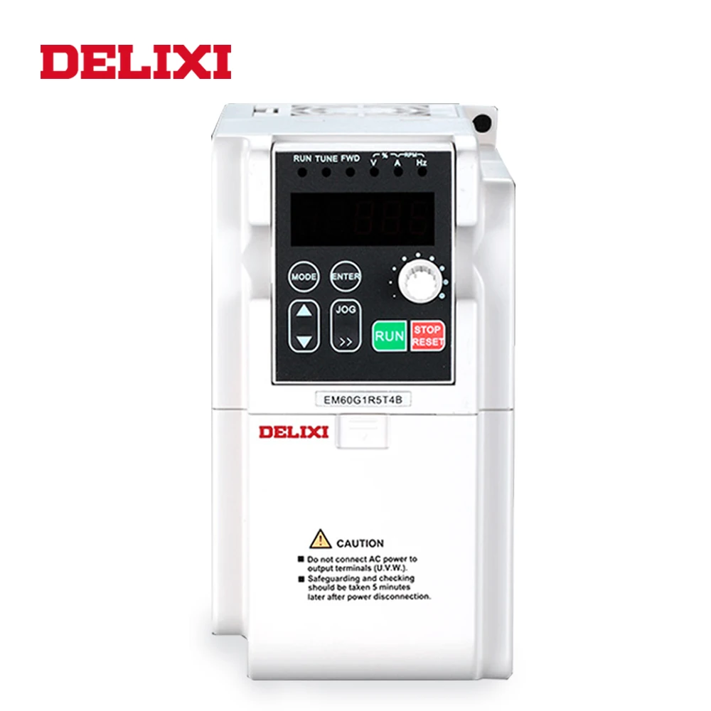 DELIXI AC 220V 0.4KW/0.75KW/1.5KW/2.2KW однофазный VFD инвертор диски для мотора Скорость Управление 50/60HZ DC преобразователь частоты